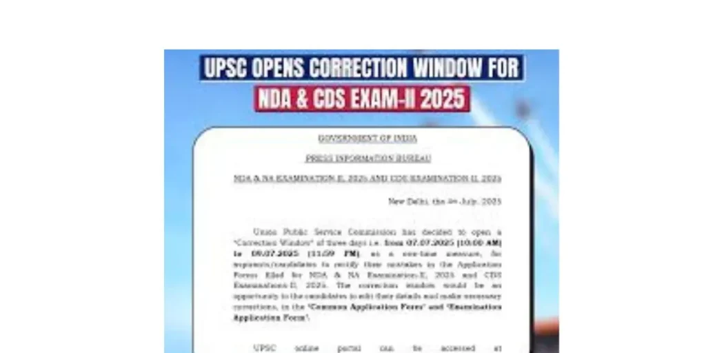 CDS 2 Exam 2025 Correction Window Open